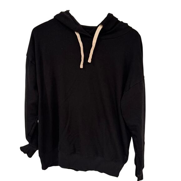 Buffalo Black Pullover Hoodie S Soft Minimalist Loungewear Cozy Athleisure Basic - Picture 1 of 5